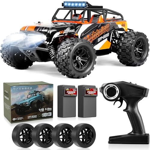 JOYTREKY Carro remoto, 1:18 carro telescópico adulto carro 40 km/h RC 4 x 4 2,4 GHz Monster Truck teledirecionado carro RC de corridas todo-o-terreno de brinquedo presente para crianças adultos