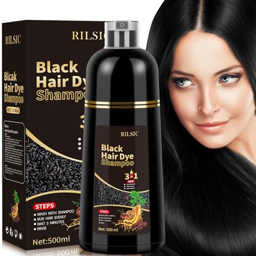 500 ml Hair Dye Shampoo 3 em 1, champô cor instantânea tinta cabelo, champô tinta canas, champô tinta cobre canas, cor de cabelo, coloração de cabelo em minutos champô corante para mulheres homens