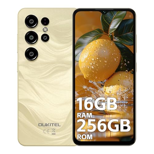 OUKITEL C1 Plus telefones celulares livres 2025-16 GB + 256 GB/1TB Smartphone, bateria 5000 mAh, ecrã HD de 6,52" Android 14 telemóveis, câmara 13 MP+5 MP, 4G Dual SIM/Face ID/OTG/3,5 mm Jack