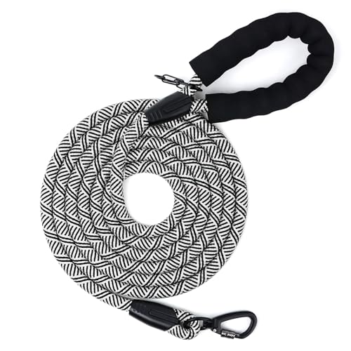 Trela de treino para cães, 1,2 m e 1,5 m, 2 m, 3 m, 5 m, 10 m, 20 m, 30 m, trela longa com pega acolchoada para cães pequenos, médios e grandes