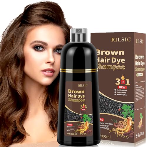 Tinta para o cabelo, 500 ml, champô 3 em 1, champô corante para o cabelo contra cabelos brancos, champô de coloração instantânea, champô corante para o cabelo grisalho, capa para homens e