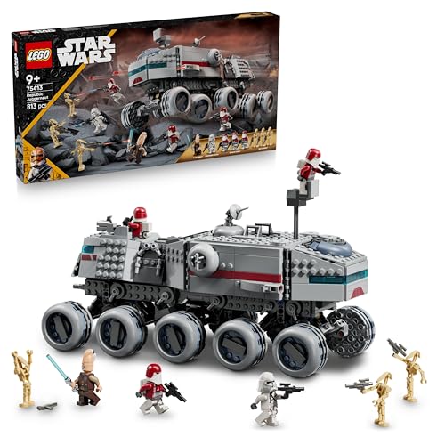 LEGO Star Wars 75413 Juggernaut da República - brinquedo de construção com 3 figuras de Droides e 5 minifiguras inc. Ki-Adi-Mundi com espada a laser - presente para crianças de 9 anos das guerras