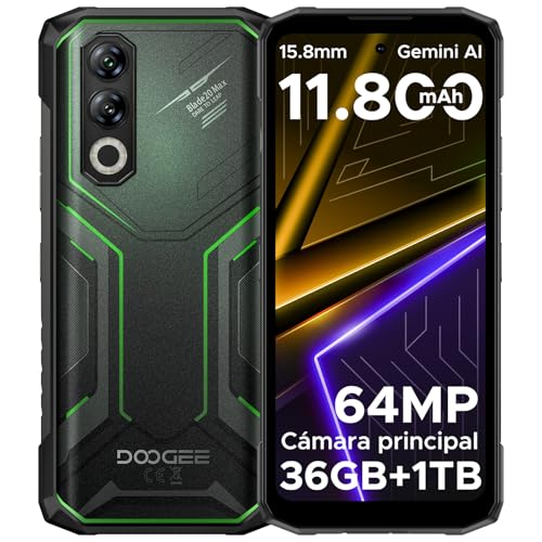 DOOGEE Blade 20 MAX telemóvel inquebrável, 36 GB RAM 1TB ROM telemóvel resistente, 11800 mAh/33W, Helio G100, 6,6" 120Hz telemóveis Android 15, 64 MP+20 MP+ 16 MP, NFC/4G DD Tamanho único ID telemóvel