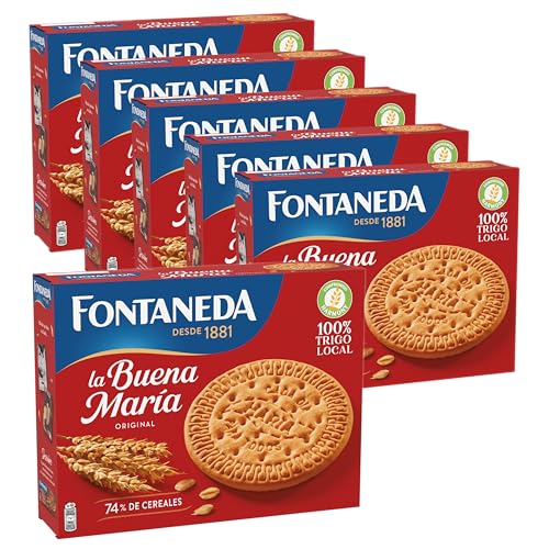 Fontaneda A Buena Maria Bolachas, para toda a família, 6 caixas de 800 g