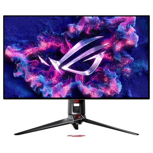 ASUS ROG Swift OLED PG32UCDP Monitor de jogos de 31,5", 4K de 240 Hz ou FHD 480 Hz, 0,03 ms, AI Assistant, anti-cintilação, dissipador personalizado, cuidado, tipo C (90 W), DisplayWidget Center