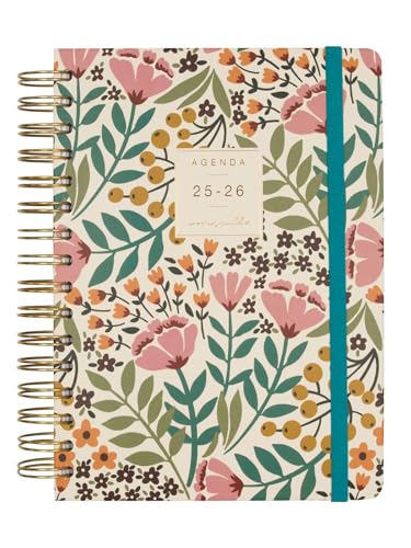 Finocam - Agenda Moniquilla Curso 2025 2026 1 dia página setembro 2025 - agosto 2026 (12 meses) jardim espanhol