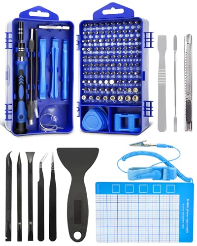 Eventronic 132 em 1 conjunto de chaves de fenda de precisão magnética profissional, kit de chave de fenda de reparação portátil para telemóvel, tablet, PC, computador portátil, relógios