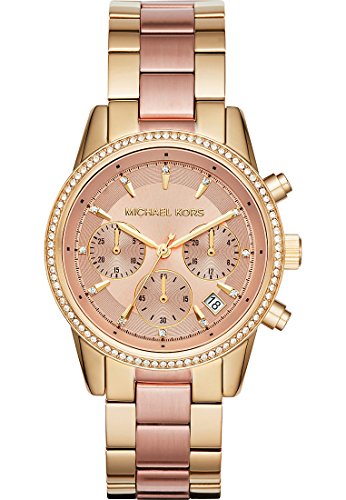 Michael Kors Reloj Bryant para Mujer, 37mm Movimiento cronógrafo de Cuarzo con Correa de Acero Inoxidable