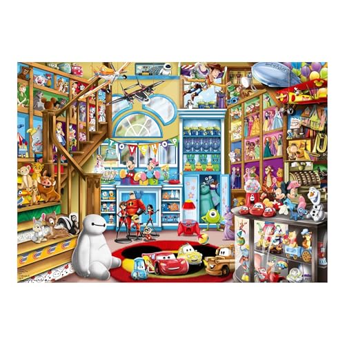 Ravensburger - Puzzle 1000 peças Disney loja brinquedos | puzzle 1000 adultos e crianças, puzzle Disney para crianças a partir de 14 anos ou mais, quebra-cabeças para adultos, 70 x 50 cm