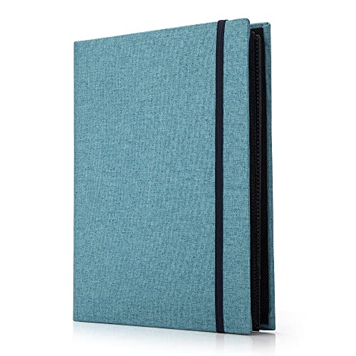 AIOR Álbum de fotos 10 x 15 200 fotos, capa de linho álbum fotos para aniversário de casamento familiar férias de bebé, azul