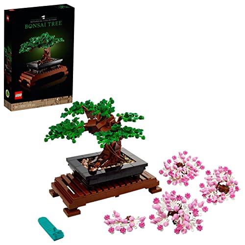 LEGO Botanical Bonsái kit de casacos e artesanato para adultos, decoração para casa e escritório, flores e plantas artificiais, presente para mulheres e homens, mães, casal 10281