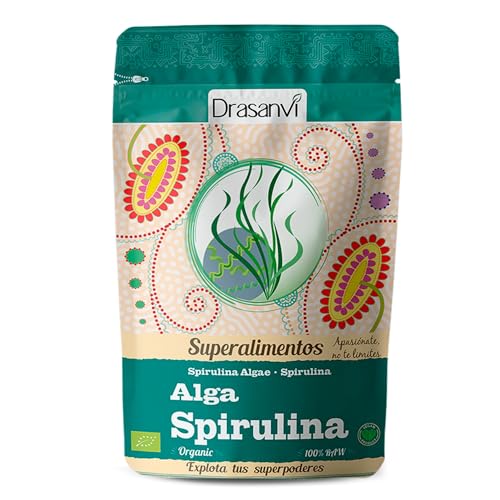 DRASANVI Superfície de algas sintéticas certificadas BIO - suporte de ômega 6 vitaminas B6, B12, B2, B1 ferro - Vegano - sem glúten - 150 g