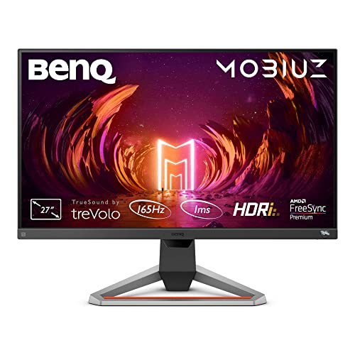 BenQ MOBIUZ EX2710S Monitor Gaming FHD IPS, 165Hz, 1 ms, HDRi, 99% sRGB, FreeSync Premium, Altifalantes 2,5 W, ajuste de altura