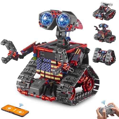 Sillbird Technic Robot transformável controlado por App, robótico de 4 em 1, brinquedos de construção com programação, presentes criativos para crianças dos 6 aos 12 anos (631 peças)