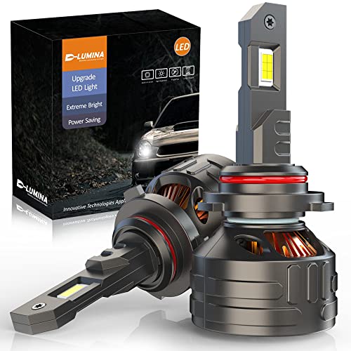 D-Lumina Lâmpada 9012/HIR2 LED homologada Future Series, 120 W 30000 LM, kit LED de alto lúmenes, branco frio 6500 K, IP68 impermeável e sistema de refrigeração avançado, 2 pacotes