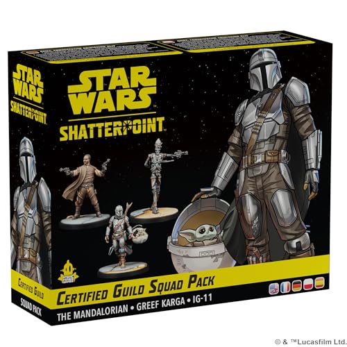 Atomic Mass Games | Star Wars Shatterpoint: Certified Guild | Squad Pack | Jogo de miniaturas | A partir de 14 anos | para 2 jogadores | 90 minutos por partida | multilinguagem (inclui espanhol)