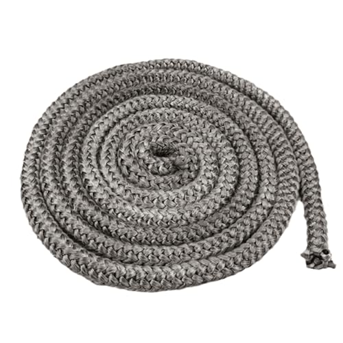 ZOCONE Junta de porta lareira fagor 8 mm x 4 m junta refratária lareira de senha, preto corda de fogão fumador lareira queimador