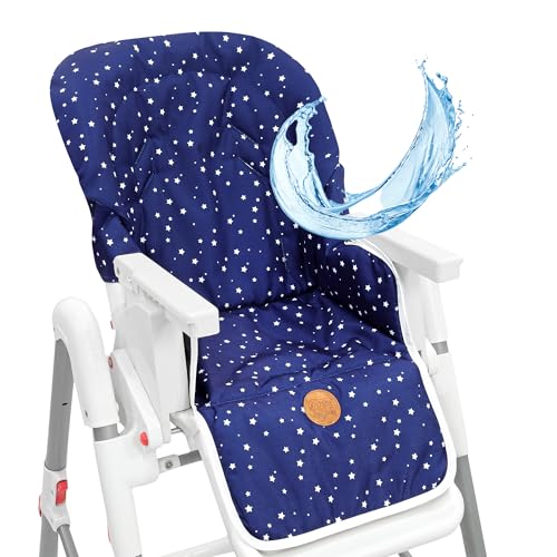 Capa cadeira alta universal - almofada para cadeira alta fundo para meninos e meninas comer almofada para cadeira infantil com revestimento impermeável e estável