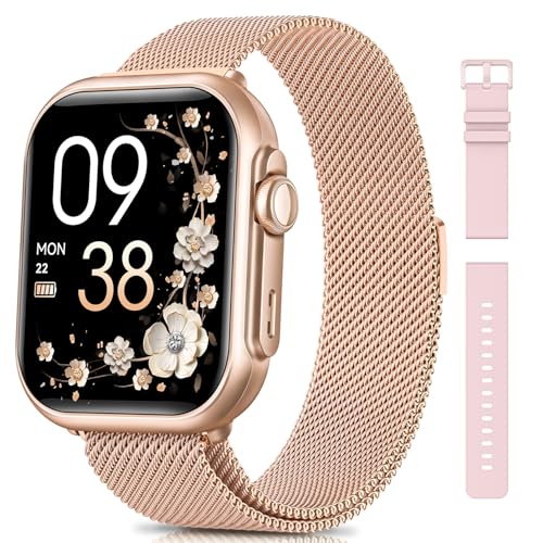 SWGOTA Relógio inteligente mulher com 1000 mAh bateria grande, automonomia ultra longa 100 dias, 1,83" Smartwatch chamadas 24H pulsómetro/SpO2/sonho, 120 + desporto, 5ATM podómetro calorias iOS AAA