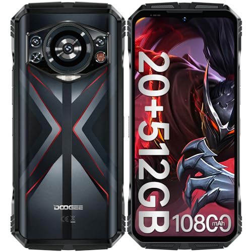 DOOGEE S118 Móvel resistente 2024, 20 GB + 512 GB telemóvel anti-impactos MTK G99 Android 14, 10800 mAh/33W, 6,58" FHD+120Hz, 50 MP + 12 MP Noite móvel quebrável todo. terreno IP688 / IP69K/4G Dual