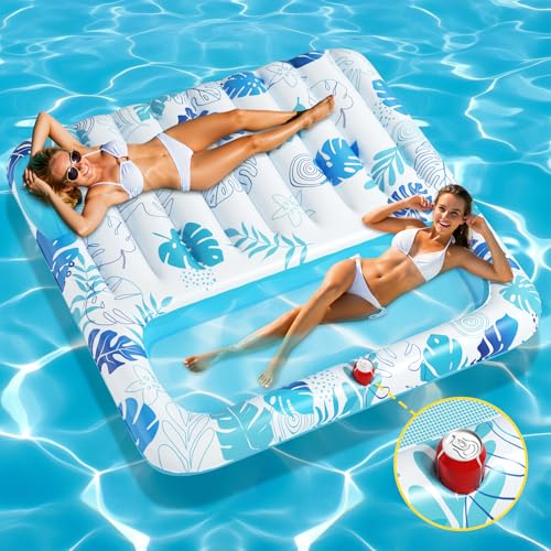 LUVTOY Tapete de piscina - flutuadores piscina insufláveis para piscina, tapetes de piscina para adultos infantil grande - tapete de praia insufláveis piscina insuflável - brinquedos flutuadores