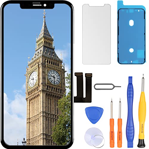 LL TRADER Ecrã para iPhone 11 substituição de ecrã LCD 6,1'' ferramenta de reparação de digitalizador de ecrã táctil para iPhone 11 montagem de moldura com modelo A2111, A2221, A2223