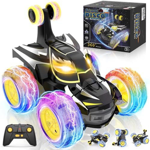 Carro telescópico para crianças 3 4 5 6 7 8 9 10 anos, 2,4 Ghz Radiocontrol Monster Truck com luzes Remote Control Car, 360 ° Acrobacia Bat RC carros brinquedos presente aniversário Natal jogos