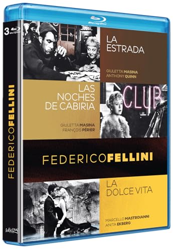 Federico Fellini (Blu-ray) Pack 3 peliculas: La Strada, Las Noches de Cabiria, La Dolce Vita