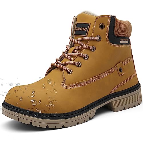 Botas de homem mulher quente pele botins de neve antiderrapantes inverno impermeáveis Trekking ao ar livre sapatos