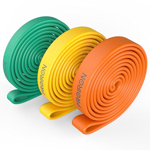 PROIRON Banda elástica de resistência - borracha dominada natural de borracha para alongamento, elevação de potência, ioga, pilates