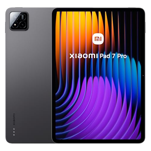 Xiaomi Pad 7 Pro Matte Glass Version Tablet de 11,2" 3,2K (Snapdragon 8s Gen 3, 12 GB RAM, 512 GB ROM, 4 altifalantes, WiFi 7, bateria de 8850 mAh, carregador não incluído), cinzento (versão ES)