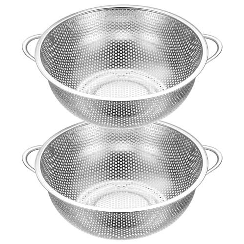 2 peças filtro de malha fina de cozinha de aço inoxidável, peneiras de filtro Ø 22,5 cm, com 2 asas para massa legumes e frutas