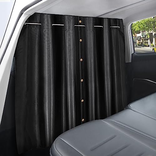 ZATOOTO Cortinas divisórias de privacidade para carro, camponete camper, guarda-sóis janelas carro cavanas para crianças de tecido Oxford para viajar acampar, dormir, 161 x 107 cm (tamanho médio)