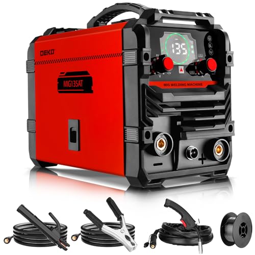 Soldador Inverter de 135 Amps: kit portátil de soldadura DEKOPRO 220 V MIG/Lift TIG/Stick 3 em 1 com máquina de soldar, cabo IGBT Inverter