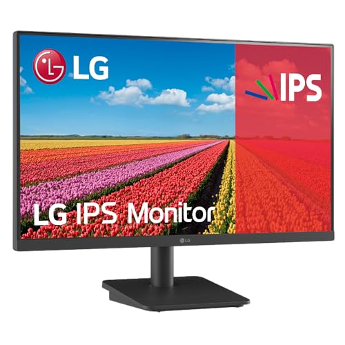 LG 24MS500-B Monitor Full HD, 24", ecrã IPS, (1920x1080), 16:9, 5 ms, 100 Hz, Black Stabilizer, modo de leitura, Flicker Safe, preto