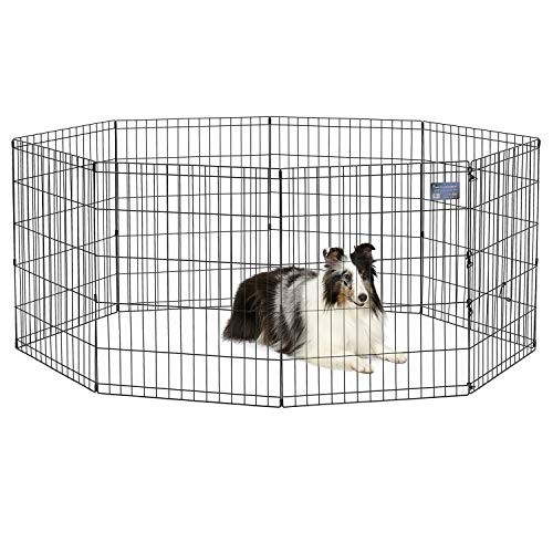 MidWest Homes for Pets Modelo 550-30 Parque ou corralito para cães sem porta, 60,96 x 76,2 cm, com revestimento a preto