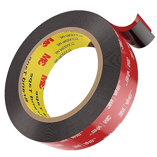 EMITEVER Fita dupla face extra forte, fita adesiva dupla face, impermeável e resistente a altas temperaturas, pode ser usada para decoração, automóvel, reparação, fixação (7 m * 15 mm)