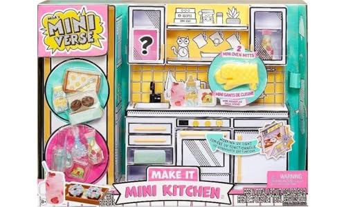 MGA Entertainment Miniverse Make It Mini Food Multipack - Conjunto de comida DIY com luz UV, réplicas de ingredientes alimentares e conjunto de resina - não comestível- Adequado para crianças acima de