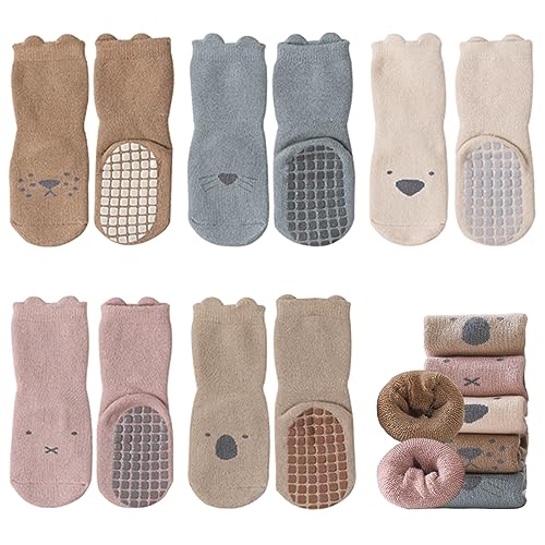 outfit spring Meias antiderrapantes para bebé, meias inverno outono menina menino, pequenas meias de algodão com aderência, unissexo recém-nascido animais desportivos meias conjunto