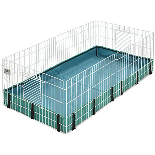 MidWest Homes for Pets Guiné Habitat modelo de 171 GH gaiola para porquinhos, branco e verde, 119,38 x 60,96 x 35,56 cm (comprimento x largura x altura)