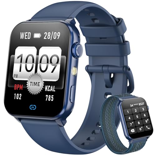 Blackview Relógio inteligente homem mulher - chamadas Bluetooth e notificação de mensagens, 1,91" Smartwatch com lanterna LED, SpO2, pulsómetro, sonho, podómetro, pulseira atividade com 100 modos