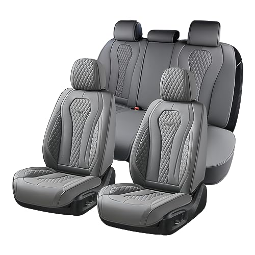 Coverado Capas para assentos de carro, capa de assento de couro impermeável, adequada para a maioria das carrinhas SUV de luxo B8839 Seat