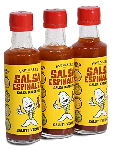 Embalagem de 3 frascos molho espinaler 3 x 92 ml