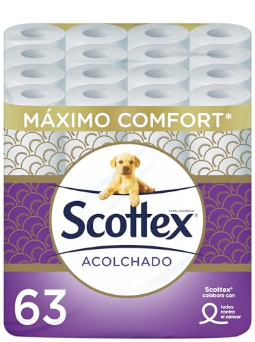 Scottex acolchoado papel higiénico - 63 rolos
