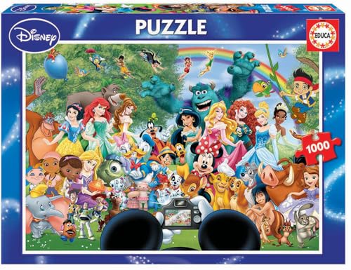 Educa - Puzzle de 1000 peças para adultos | O maravilhoso mundo Disney II | Princesas e personagens Disney | A partir de 14 anos (16297)