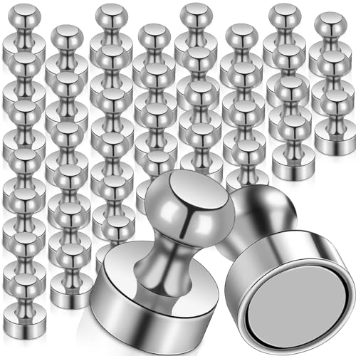 Ímanes neodímio 40 peças ímans poderosos ímanes de metal Magnets 16 x 12 mm N52 ímãs pequenos fortes para frigorífico, MAGXCENE mini íman portátil para frigorífico branco mapas notas