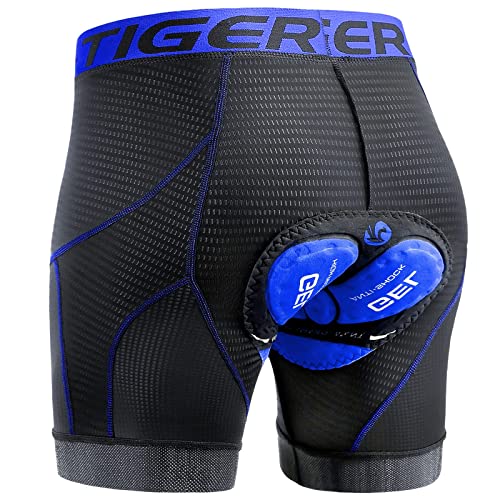 X-TIGER Homens roupa interior de bicicleta com gel 5D acolchoado MTB Boxer ciclismo calções