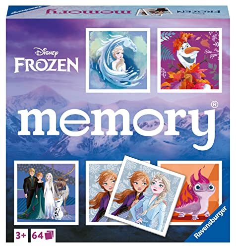Ravensburger - Memory Frozen, jogo memória para crianças e famílias, idade recomendada 4, 64 cartas, 20890 6