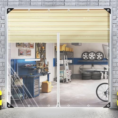 Lona transparente com ilhoses para exteriores, lona transparente de PVC de 420 g/m², com 20 flanges, corda de fixação de 10 m, adequada para pavilhões (fecho de correr de 3 x 4 m)