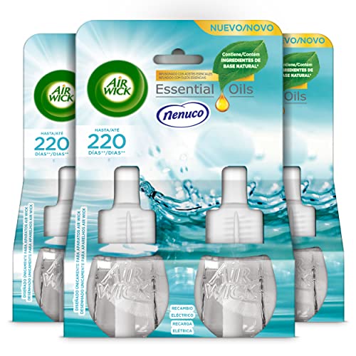 Air Wick Elétrico - recargas de ambientador, essência para casa com aroma de nenuco, embalagem de 6 unidades (a embalagem pode variar)